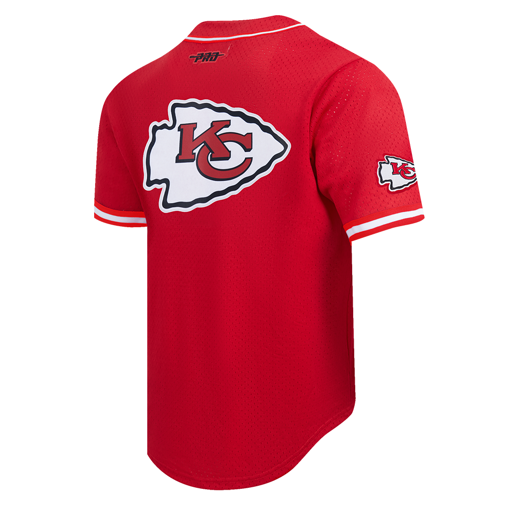 NFL KANSAS CITY CHIEFS ISIAH PACHECO #10 CLASSIC MESH PNN CHEMISE BOUTONNÉE EN FILET POUR HOMME (ROUGE)