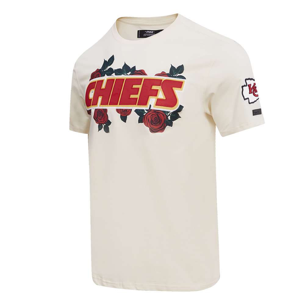 NFL KANSAS CITY CHIEFS ROSES MEN'S TEE (EGGSHELL)