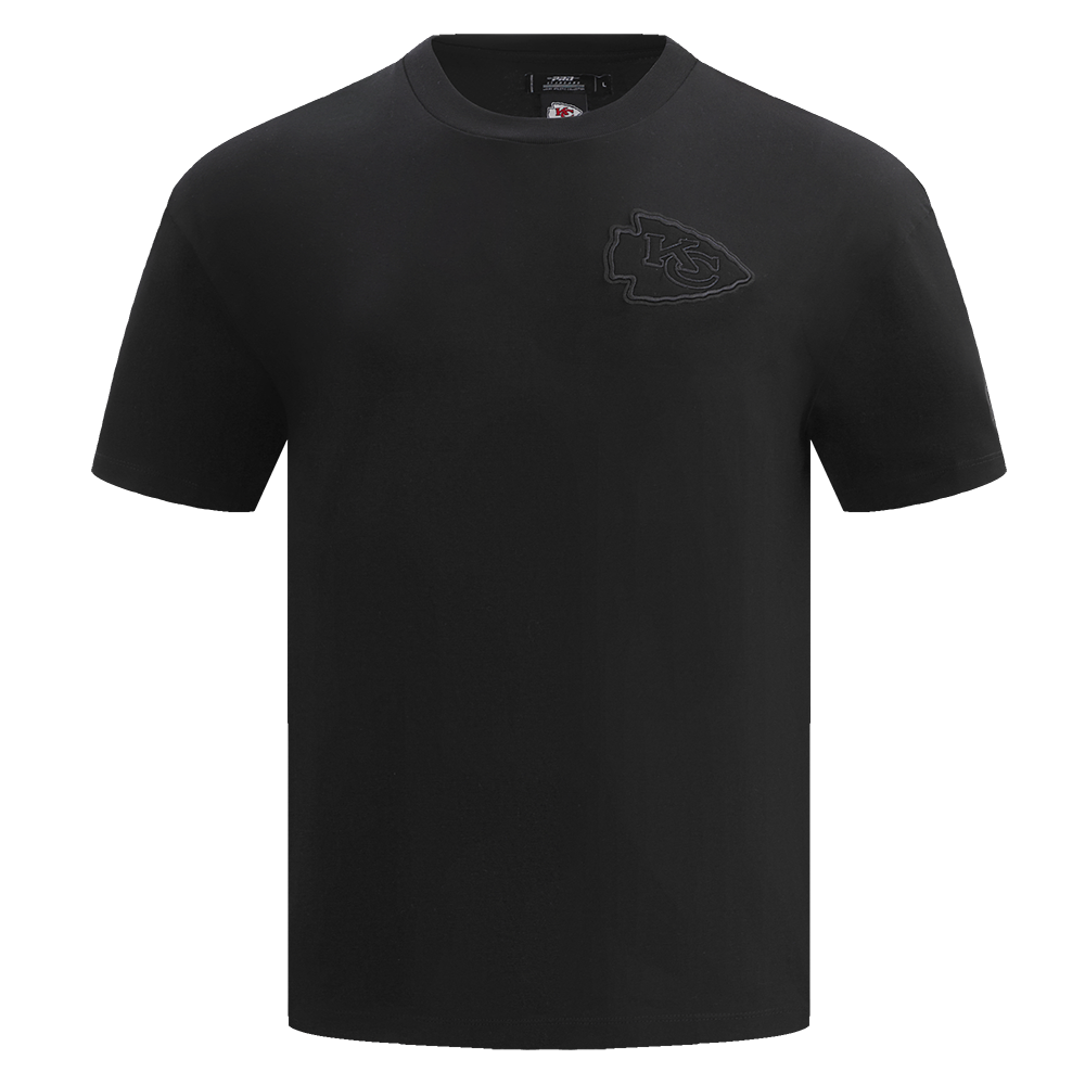 NFL KANSAS CITY CHIEFS NEUTRAL T-SHIRT À ÉPAULES TOMBANTES POUR HOMME (NOIR)