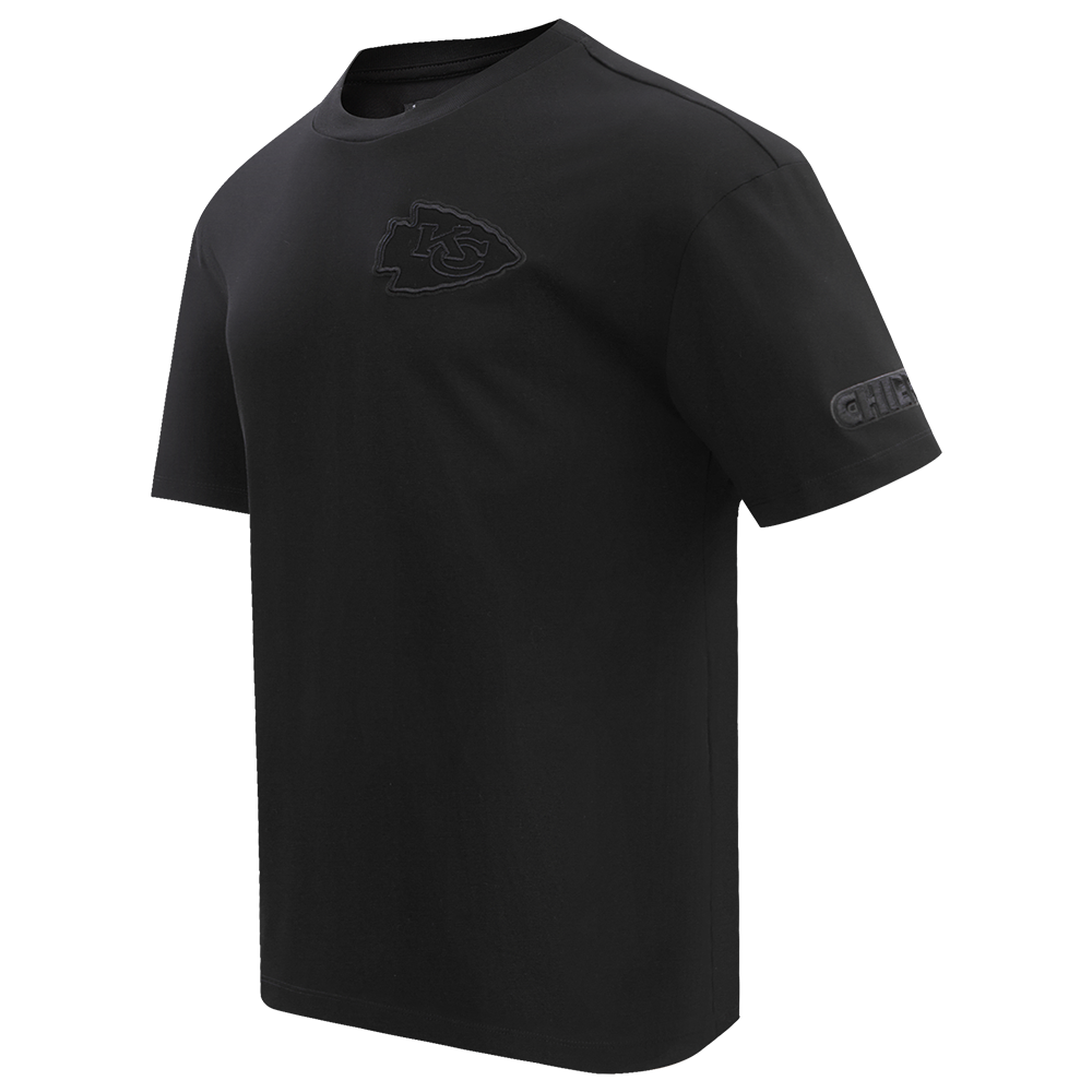 NFL KANSAS CITY CHIEFS NEUTRAL T-SHIRT À ÉPAULES TOMBANTES POUR HOMME (NOIR)