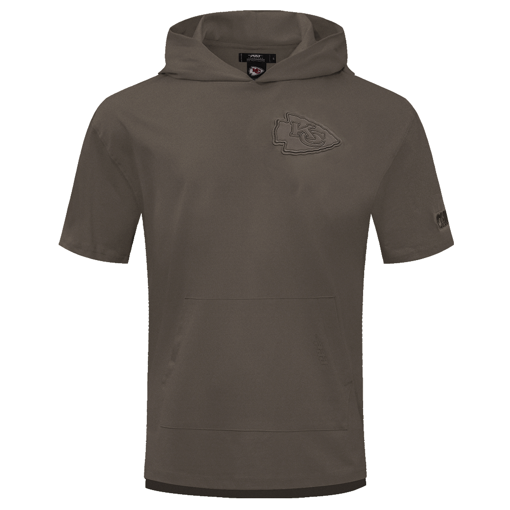 NFL KANSAS CITY CHIEFS NEUTRAL DROP SHOULDER MEN'S TEE (DARK TAUPE)