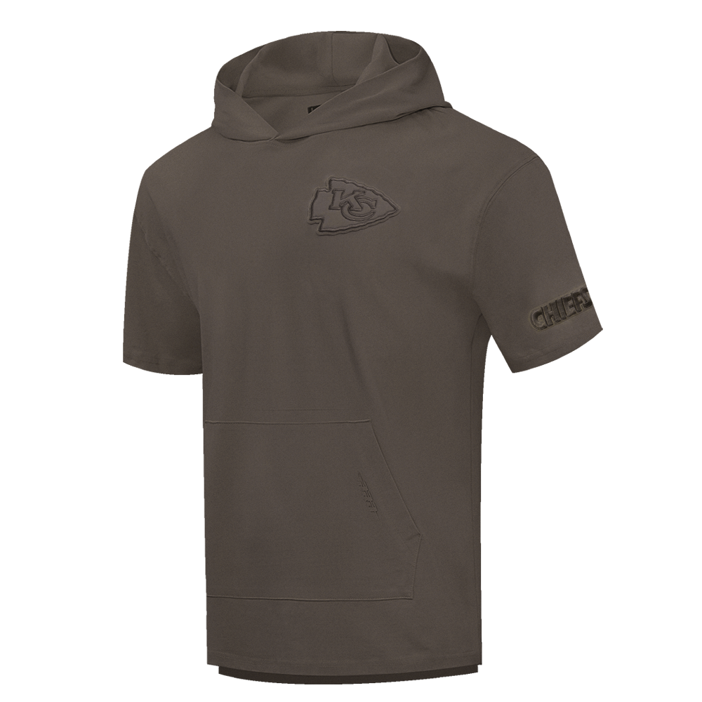 NFL KANSAS CITY CHIEFS NEUTRAL DROP SHOULDER MEN'S TEE (DARK TAUPE)