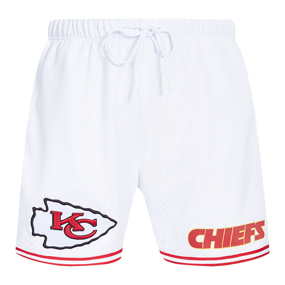 NFL KANSAS CITY CHIEFS MEN'S MESH SHORT (WHITE/RED)