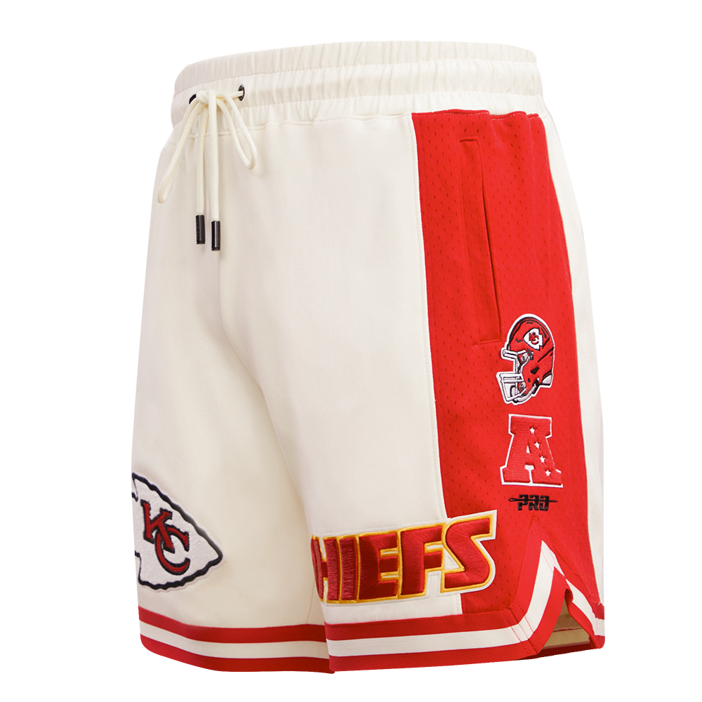 NFL KANSAS CITY CHIEFS RETRO CLASSIC SHORT 2.0 POUR HOMME (COQUILLE D'ŒUF/ROUGE)