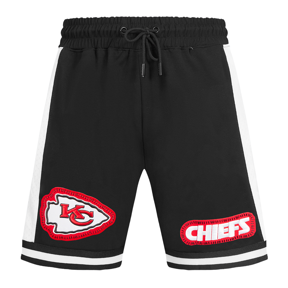 NFL KANSAS CITY CHIEFS DIY PICK STITCH MEN'S DOUBLE KNIT 2.0 SHORT (BLACK)