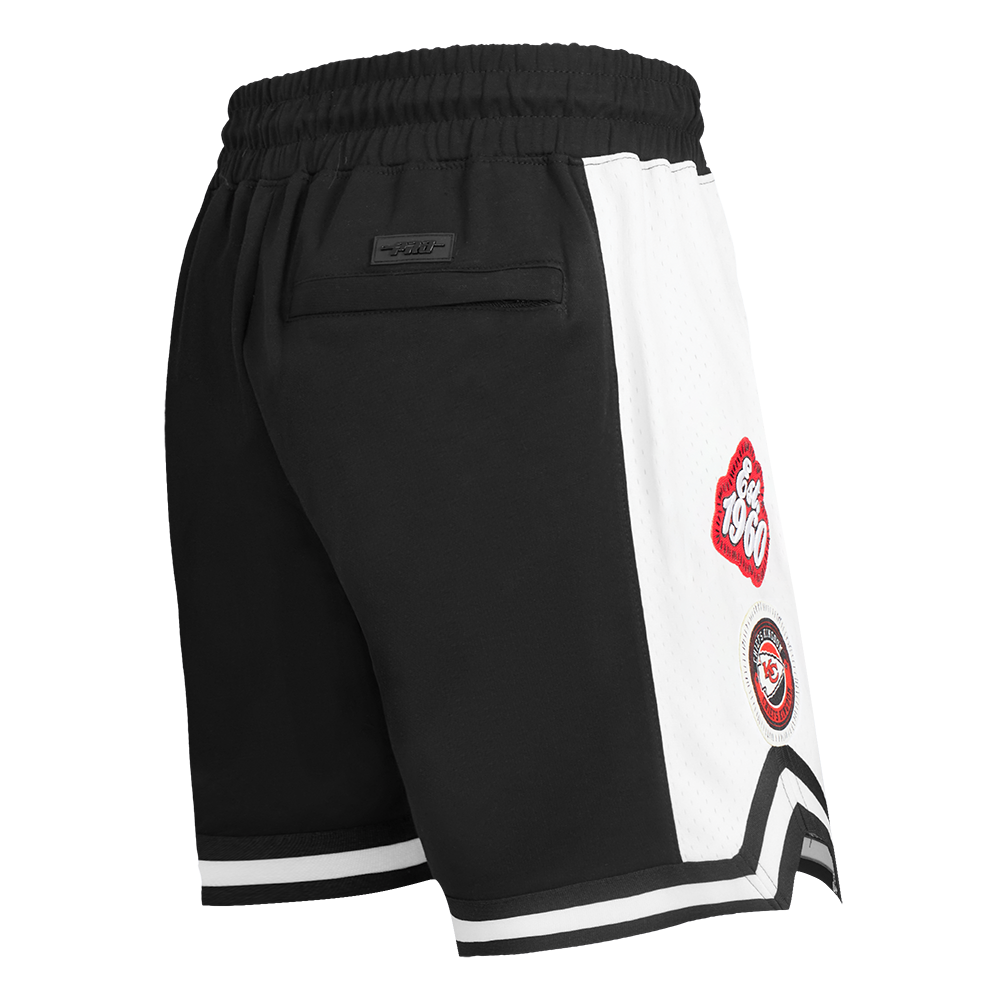 NFL KANSAS CITY CHIEFS DIY PICK STITCH MEN'S DOUBLE KNIT 2.0 SHORT (BLACK)