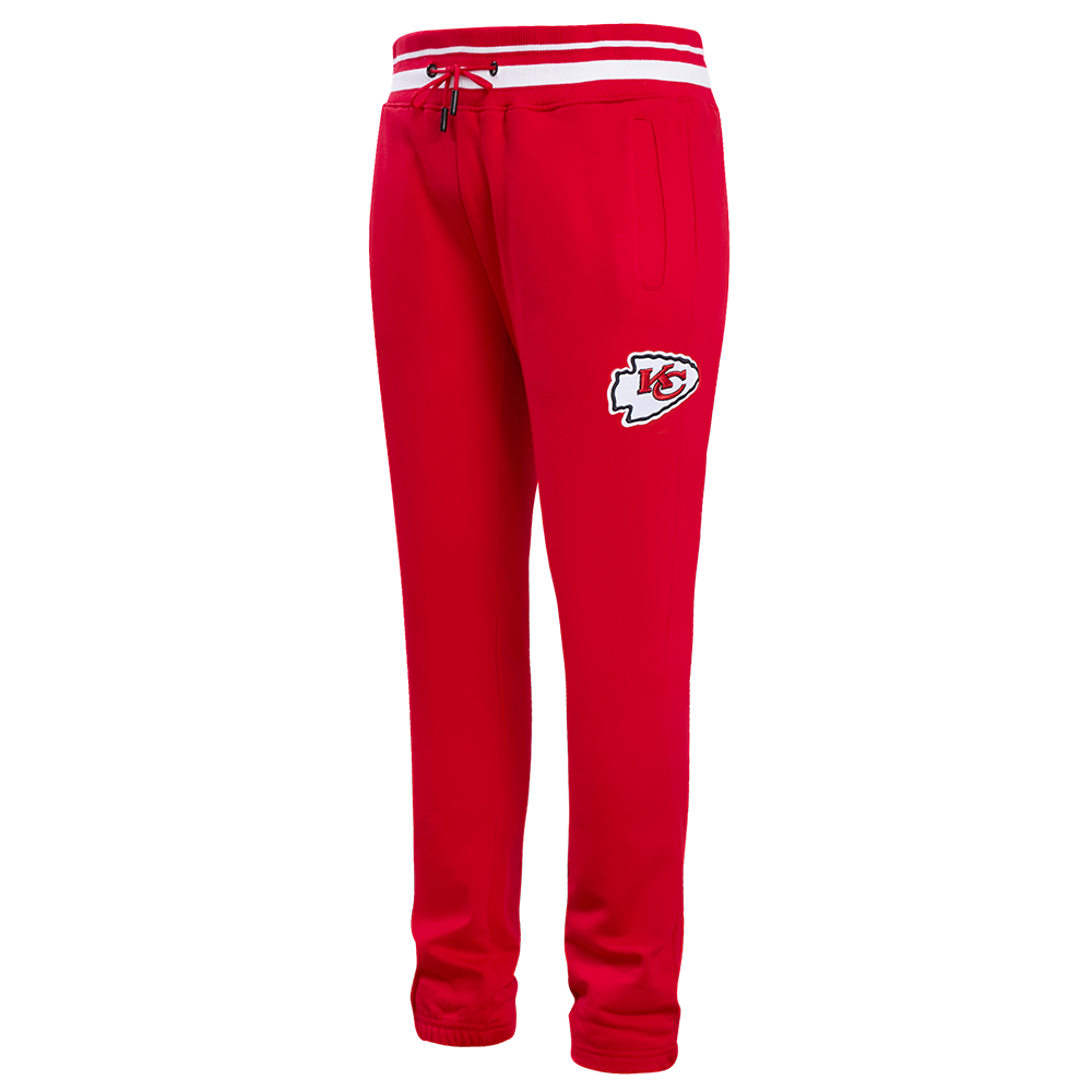 NFL KANSAS CITY CHIEFS SCRIPT TAIL PANTALON OUATÉ EN MOLLETON CÔTELÉ POUR HOMME (ROUGE)