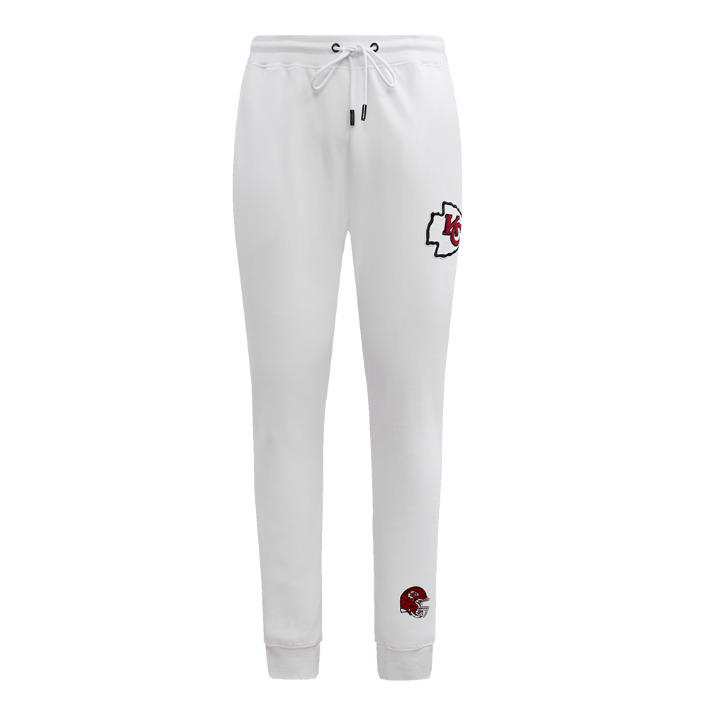 NFL KANSAS CITY CHIEFS CLASSIC CHENILLE MEN'S JOGGER (WHITE)