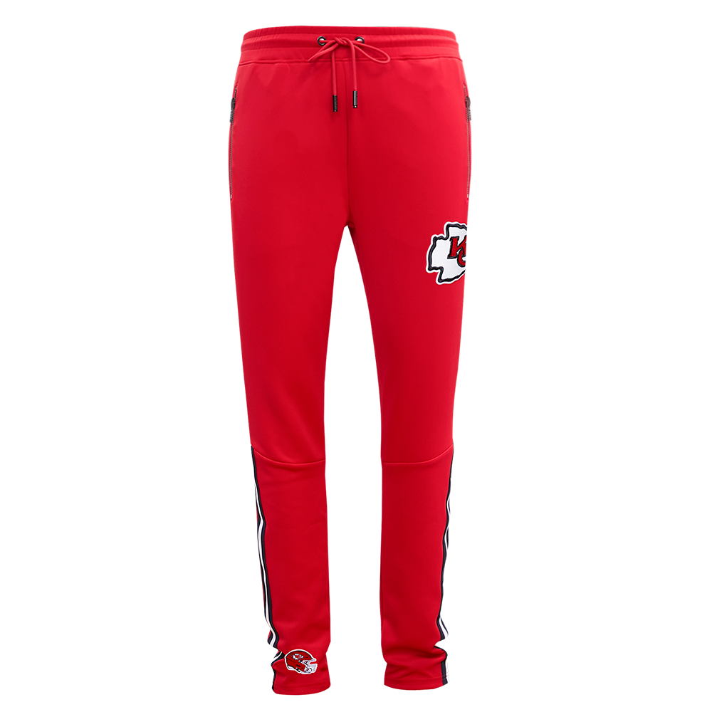 NFL KANSAS CITY CHIEFS CLASSIC PANTALON D'ENTRAÎNEMENT EN MAILLE DOUBLE POUR HOMME (ROUGE)