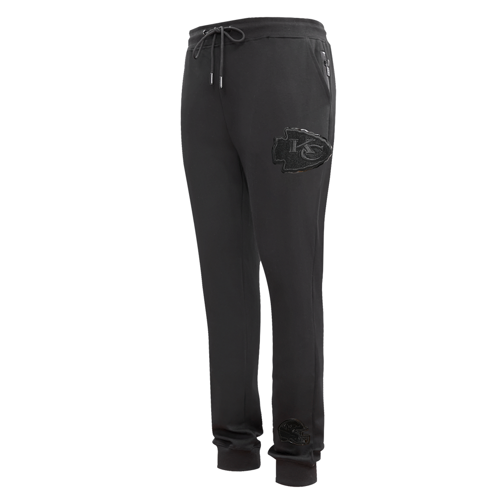 NFL KANSAS CITY CHIEFS TRIPLE BLACK MEN'S JOGGER (TRIPLE BLACK)