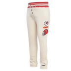 NFL KANSAS CITY CHIEFS RETRO CLASSIC PANTALON OUATÉ CÔTELÉ POUR HOMME (COQUILLE D'ŒUF/ROUGE)