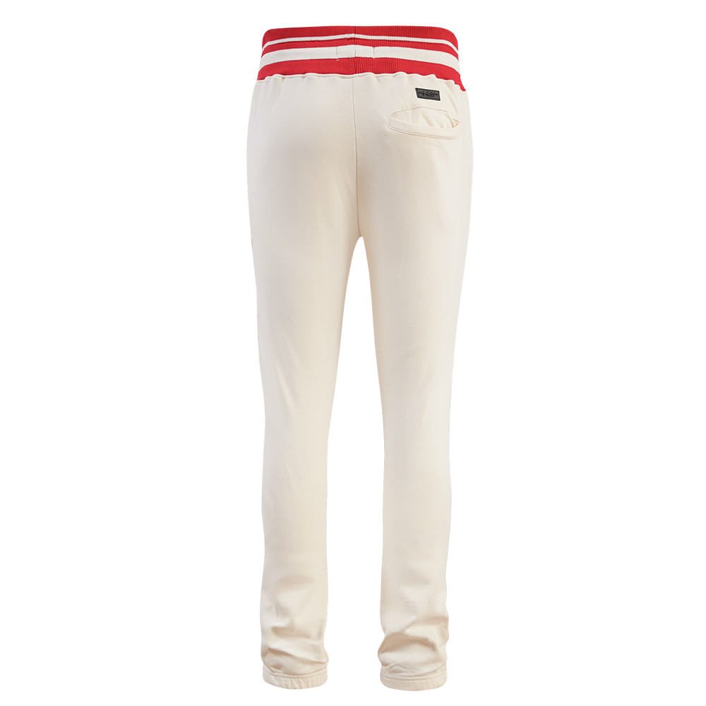 NFL KANSAS CITY CHIEFS RETRO CLASSIC PANTALON OUATÉ CÔTELÉ POUR HOMME (COQUILLE D'ŒUF/ROUGE)