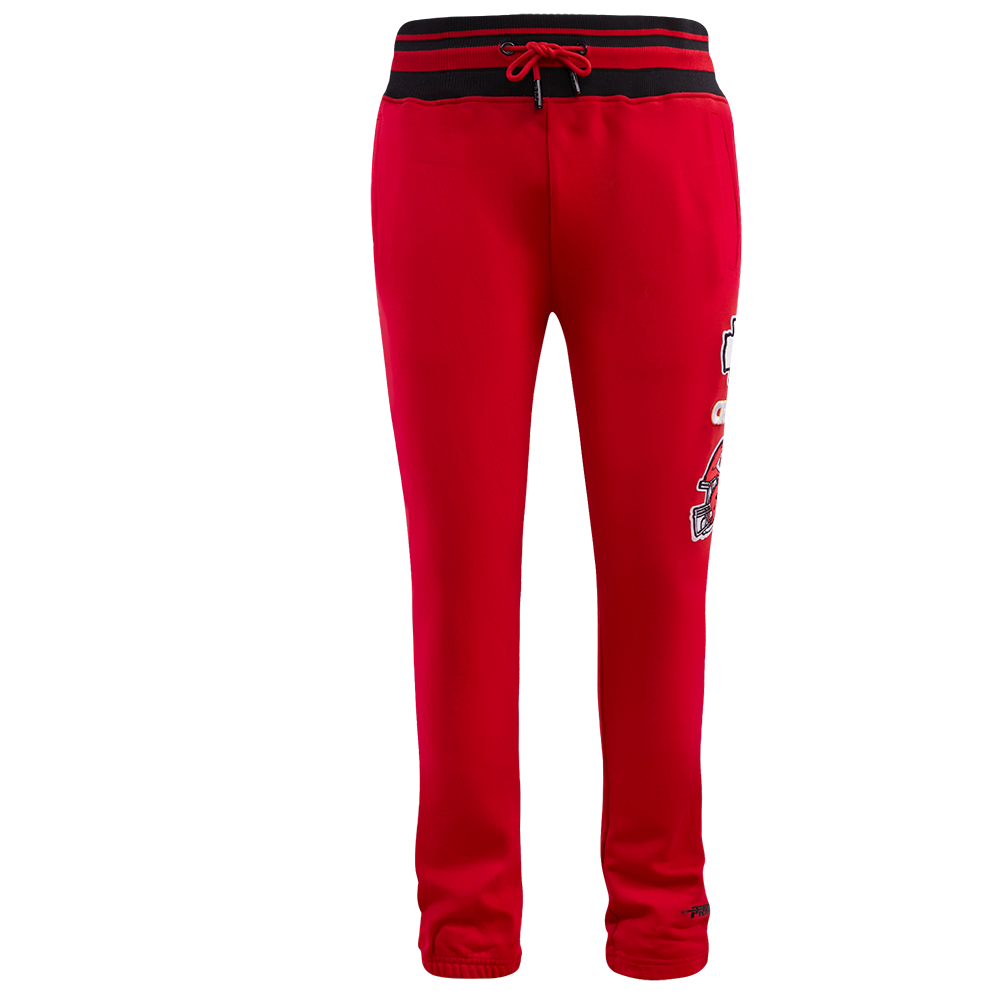 NFL KANSAS CITY CHIEFS RETRO CLASSIC MEN'S RIB SWEATPANT (RED/BLACK)