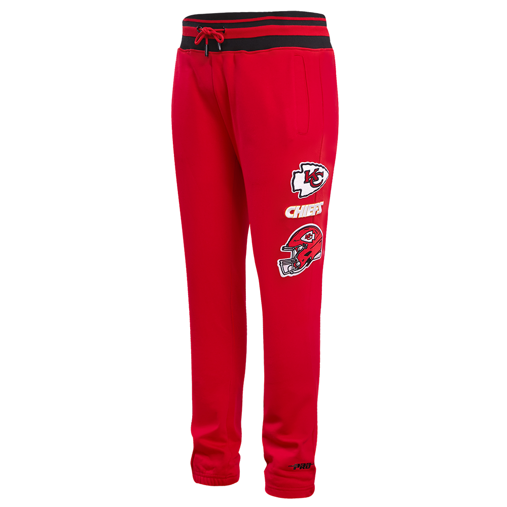 NFL KANSAS CITY CHIEFS RETRO CLASSIC PANTALON OUATÉ CÔTELÉ POUR HOMME (ROUGE/NOIR)