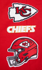 NFL KANSAS CITY CHIEFS RETRO CLASSIC PANTALON OUATÉ CÔTELÉ POUR HOMME (ROUGE/NOIR)