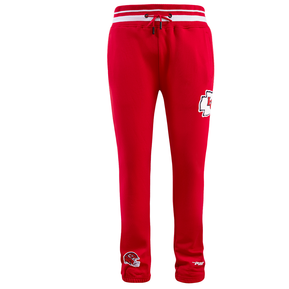NFL KANSAS CITY CHIEFS MASHUP MEN'S RIB SWEATPANT (RED)
