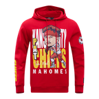 NFL KANSAS CITY CHIEFS PATRICK MAHOMES #15 REMIX AVATAR MEN'S FLEECE PULLOVER HOODIE (RED)