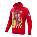 NFL KANSAS CITY CHIEFS PATRICK MAHOMES #15 REMIX AVATAR MEN'S FLEECE PULLOVER HOODIE (RED)