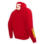 NFL KANSAS CITY CHIEFS PATRICK MAHOMES #15 REMIX AVATAR MEN'S FLEECE PULLOVER HOODIE (RED)
