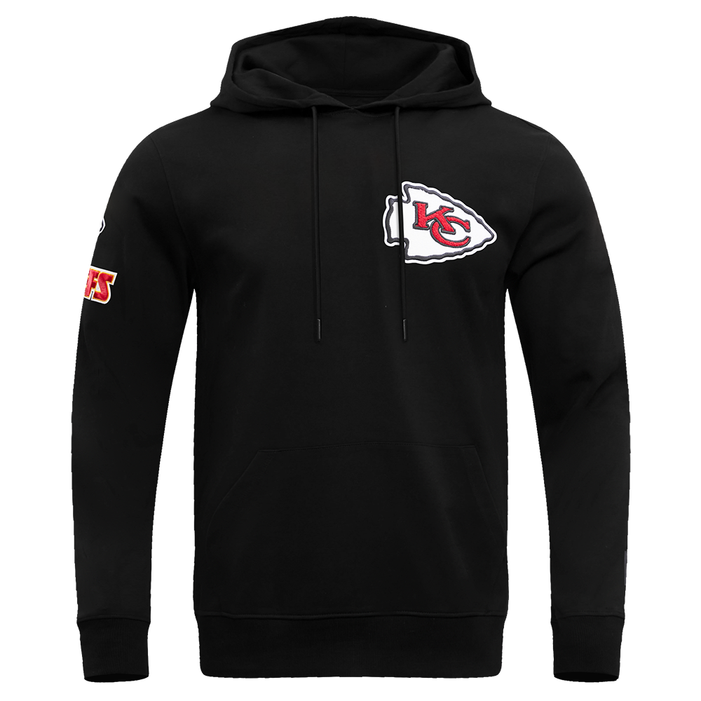 NFL KANSAS CITY CHIEFS CLASSIC CHENILLE CHANDAIL À CAPUCHON POUR HOMME (NOIR)