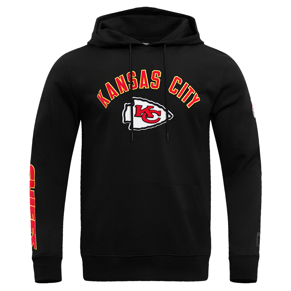 NFL KANSAS CITY CHIEFS CLASSIC BRISTLE CHANDAIL À CAPUCHON POUR HOMME (NOIR)