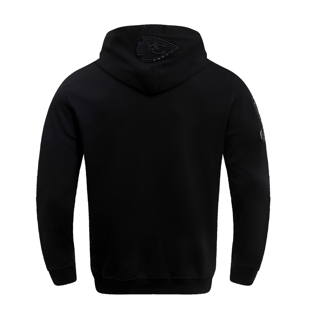 NFL KANSAS CITY CHIEFS TRIPLE BLACK CHANDAIL À CAPUCHON POUR HOMME (TRIPLE NOIR)