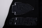 NFL KANSAS CITY CHIEFS TRIPLE BLACK CHANDAIL À CAPUCHON POUR HOMME (TRIPLE NOIR)