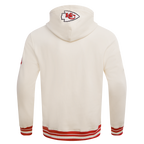 NFL KANSAS CITY CHIEFS RETRO CLASSIC CHANDAIL À CAPUCHON CÔTELÉ POUR HOMME (COQUILLE D'ŒUF/ROUGE)