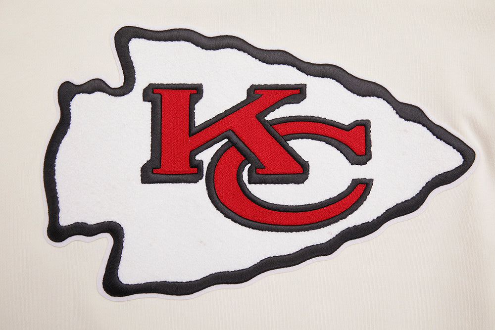 NFL KANSAS CITY CHIEFS RETRO CLASSIC CHANDAIL À CAPUCHON CÔTELÉ POUR HOMME (COQUILLE D'ŒUF/ROUGE)