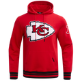 NFL KANSAS CITY CHIEFS RETRO CLASSIC CHANDAIL À CAPUCHON CÔTELÉ POUR HOMME (ROUGE/NOIR)
