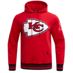 NFL KANSAS CITY CHIEFS RETRO CLASSIC CHANDAIL À CAPUCHON CÔTELÉ POUR HOMME (ROUGE/NOIR)