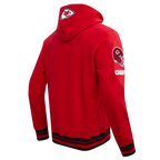 NFL KANSAS CITY CHIEFS RETRO CLASSIC CHANDAIL À CAPUCHON CÔTELÉ POUR HOMME (ROUGE/NOIR)