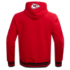 NFL KANSAS CITY CHIEFS RETRO CLASSIC CHANDAIL À CAPUCHON CÔTELÉ POUR HOMME (ROUGE/NOIR)