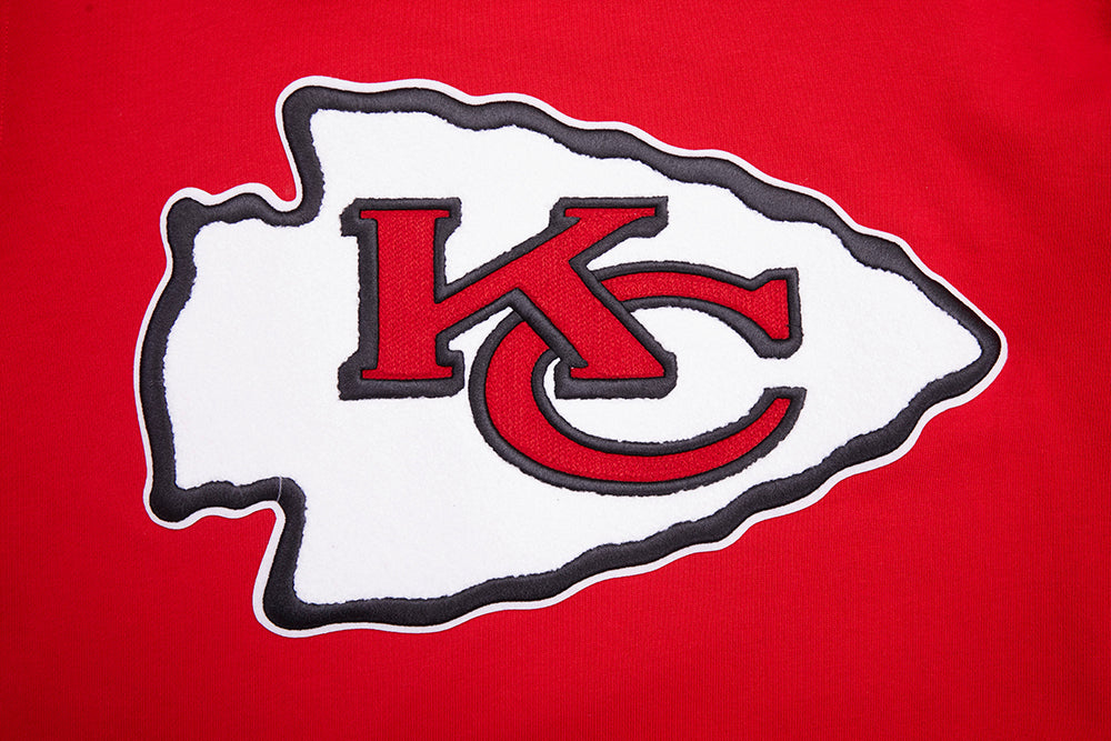 NFL KANSAS CITY CHIEFS RETRO CLASSIC CHANDAIL À CAPUCHON CÔTELÉ POUR HOMME (ROUGE/NOIR)