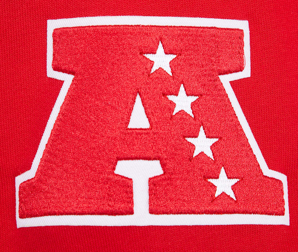 NFL KANSAS CITY CHIEFS RETRO CLASSIC CHANDAIL À CAPUCHON CÔTELÉ POUR HOMME (ROUGE/NOIR)
