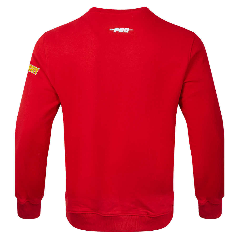 NFL KANSAS CITY CHIEFS OLD ENGLISH CHANDAIL À COL ROND POUR HOMME (ROUGE)