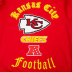 NFL KANSAS CITY CHIEFS OLD ENGLISH CHANDAIL À COL ROND POUR HOMME (ROUGE)