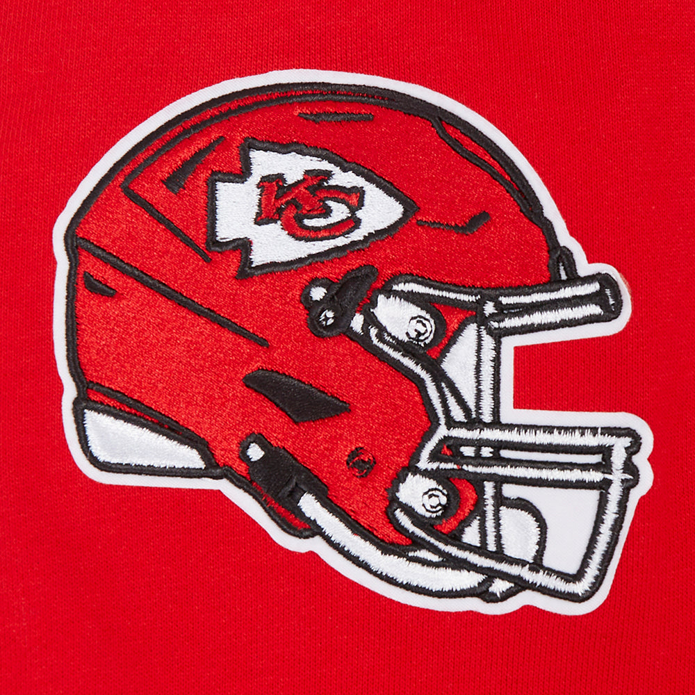NFL KANSAS CITY CHIEFS OLD ENGLISH CHANDAIL À COL ROND POUR HOMME (ROUGE)