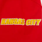NFL KANSAS CITY CHIEFS OLD ENGLISH CHANDAIL À COL ROND POUR HOMME (ROUGE)