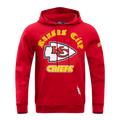 NFL KANSAS CITY CHIEFS OLD ENGLISH CHANDAIL À CAPUCHON POUR HOMME (ROUGE)