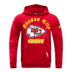 NFL KANSAS CITY CHIEFS OLD ENGLISH CHANDAIL À CAPUCHON POUR HOMME (ROUGE)