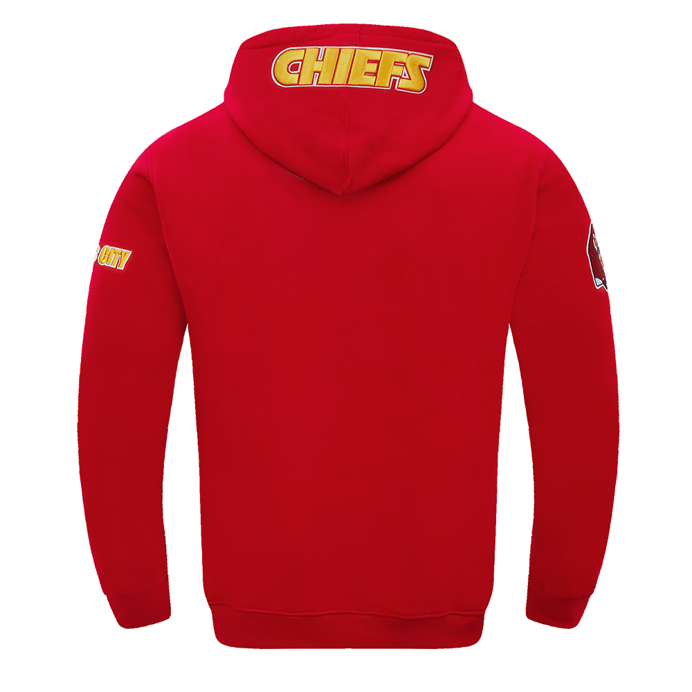 NFL KANSAS CITY CHIEFS OLD ENGLISH CHANDAIL À CAPUCHON POUR HOMME (ROUGE)