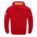 NFL KANSAS CITY CHIEFS OLD ENGLISH CHANDAIL À CAPUCHON POUR HOMME (ROUGE)