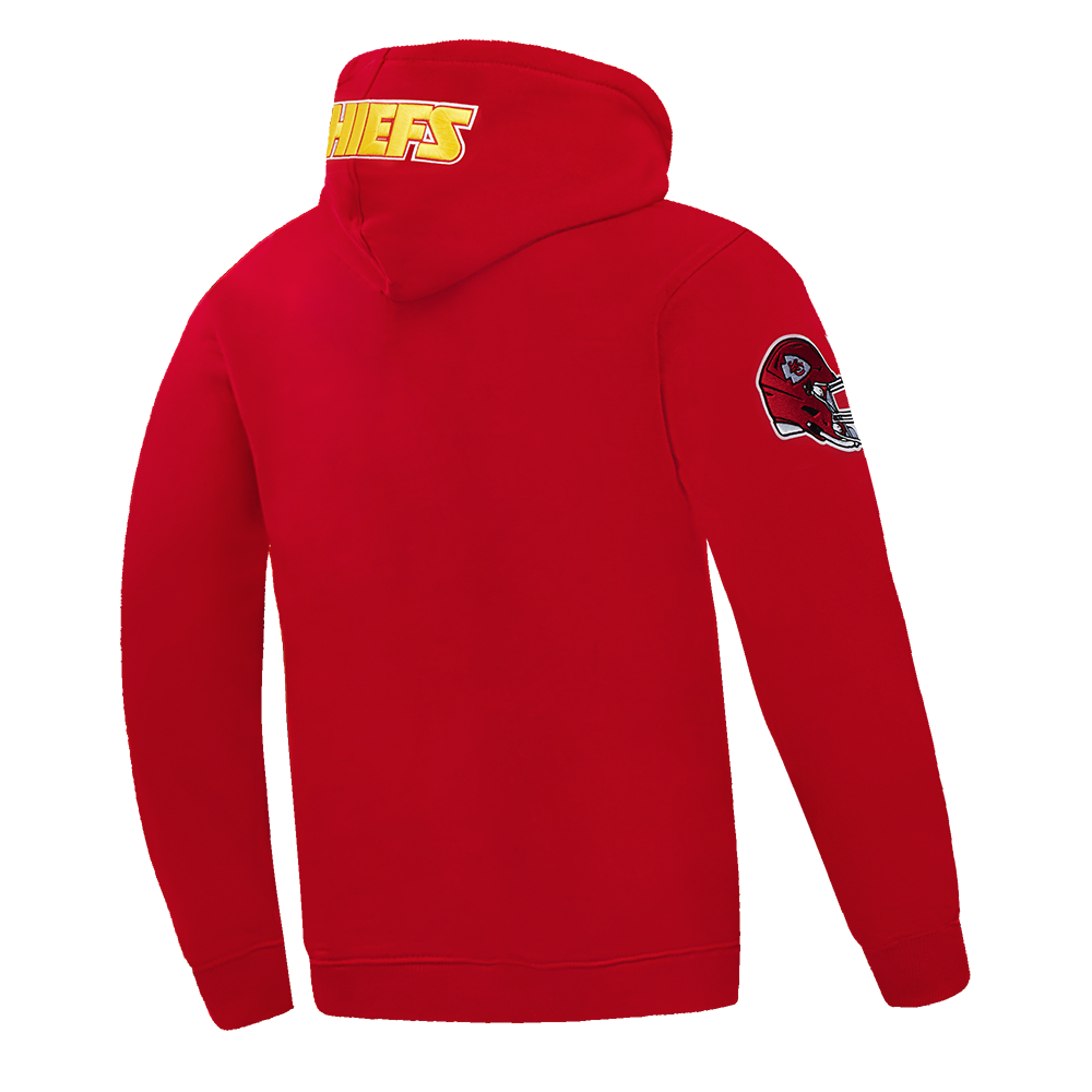 NFL KANSAS CITY CHIEFS OLD ENGLISH CHANDAIL À CAPUCHON POUR HOMME (ROUGE)