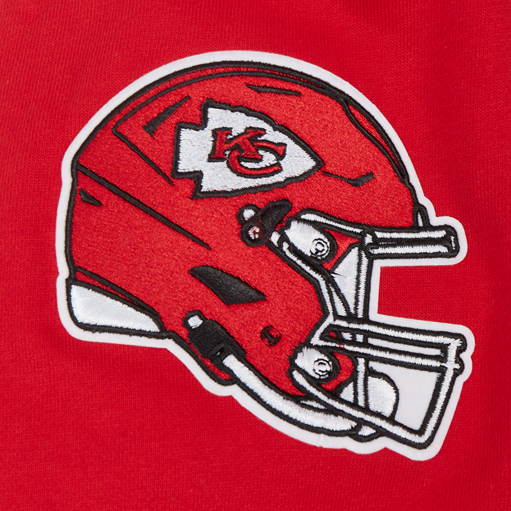 NFL KANSAS CITY CHIEFS OLD ENGLISH CHANDAIL À CAPUCHON POUR HOMME (ROUGE)