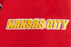 NFL KANSAS CITY CHIEFS OLD ENGLISH CHANDAIL À CAPUCHON POUR HOMME (ROUGE)