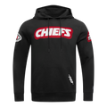NFL KANSAS CITY CHIEFS DIY PICK STITCH CHANDAIL À CAPUCHON EN MAILLE DOUBLE POUR HOMME (NOIR)