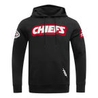 NFL KANSAS CITY CHIEFS DIY PICK STITCH CHANDAIL À CAPUCHON EN MAILLE DOUBLE POUR HOMME (NOIR)