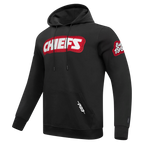 NFL KANSAS CITY CHIEFS DIY PICK STITCH CHANDAIL À CAPUCHON EN MAILLE DOUBLE POUR HOMME (NOIR)