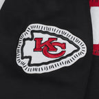 NFL KANSAS CITY CHIEFS DIY PICK STITCH CHANDAIL À CAPUCHON EN MAILLE DOUBLE POUR HOMME (NOIR)